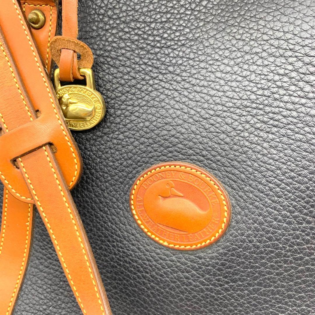極美品　DOONEY＆BOURKE　ボストン　バッグ　2way 黒　シボ革