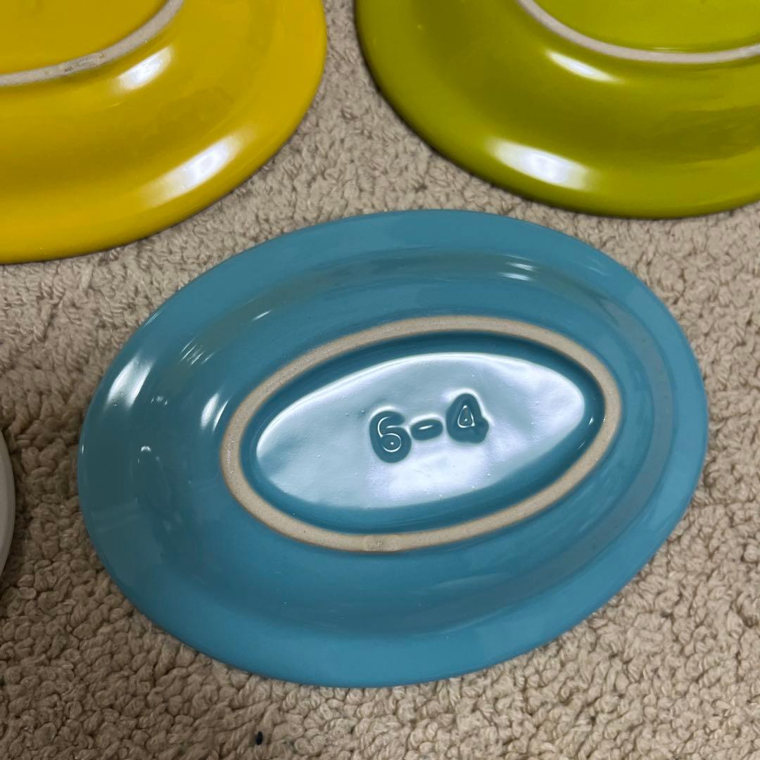 LE CREUSET ミニ・オーバル・プレート（5枚セット ）クールパレット