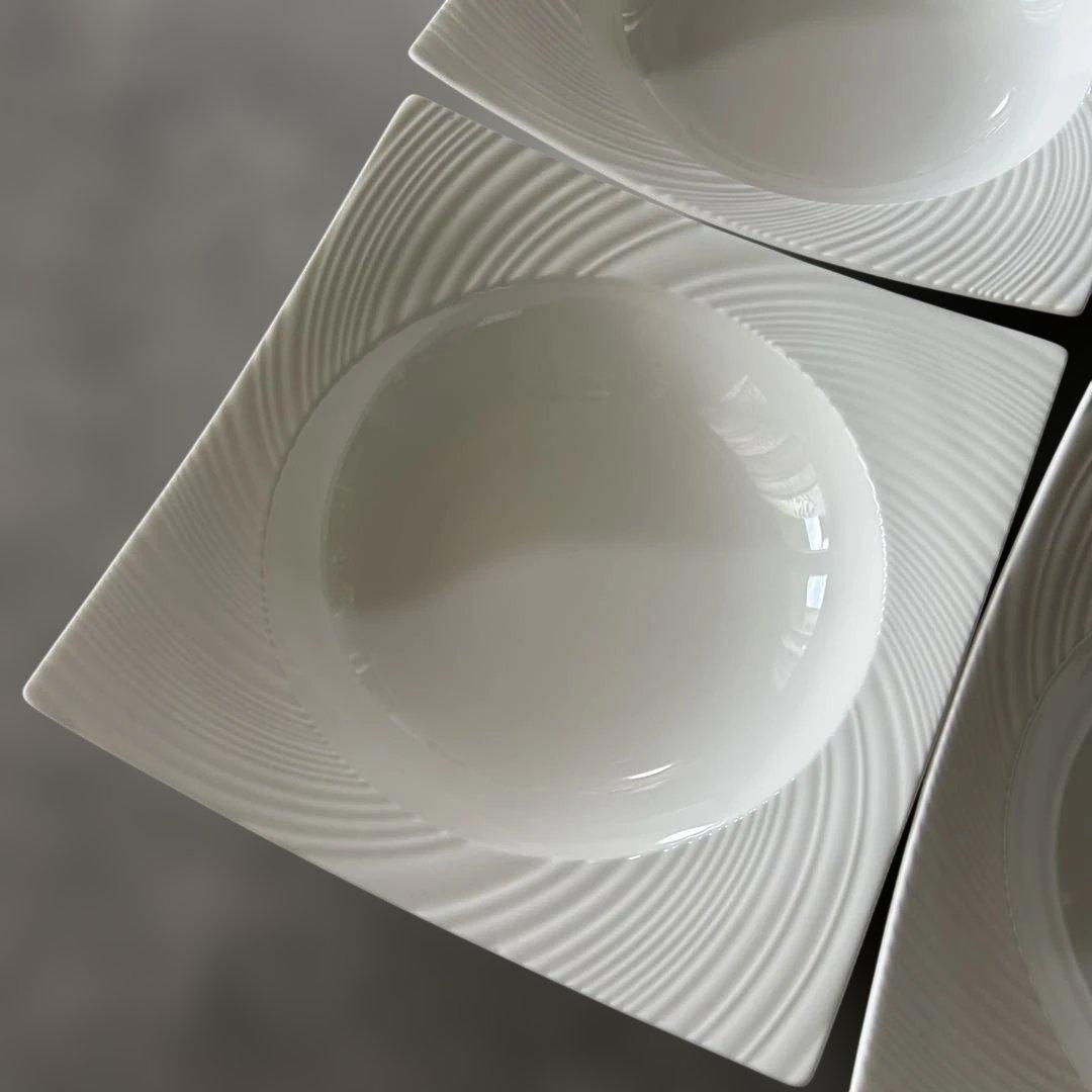 ウェッジウッド　スクエアボウル　4枚セット　パスタ皿、スープ皿、うつわ