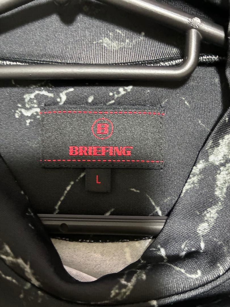 ブリーフィング BRIEFING 半袖シャツ　サイズＬ　モックネック