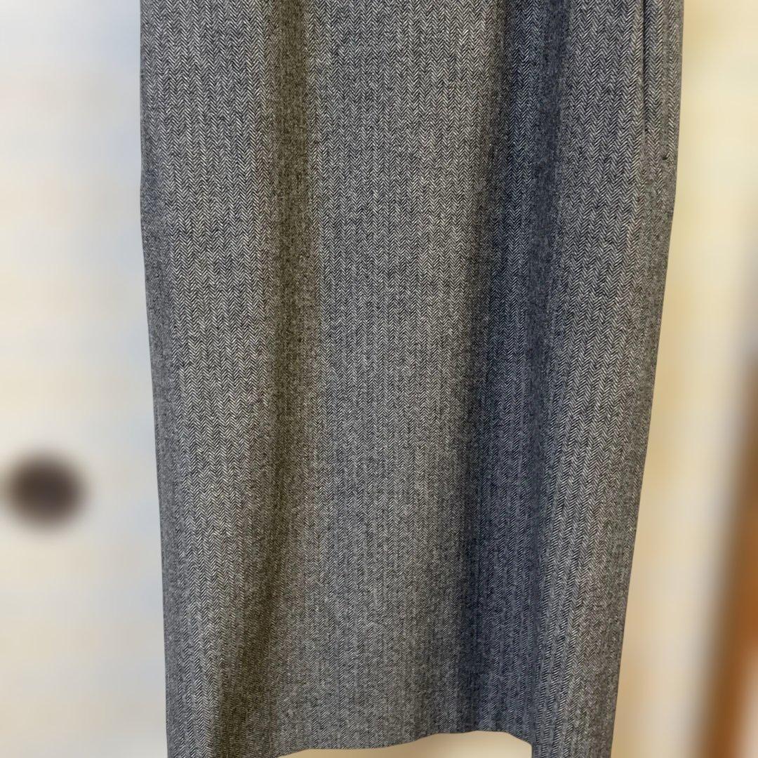 ★美品★ウールVネック ノースリーブ ワンピース