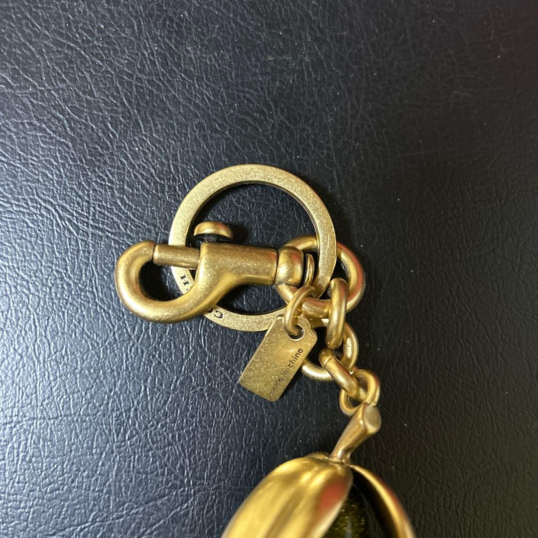 希少✨coach レア　ラフランス　キーホルダー　洋梨　チャーム　キーリング