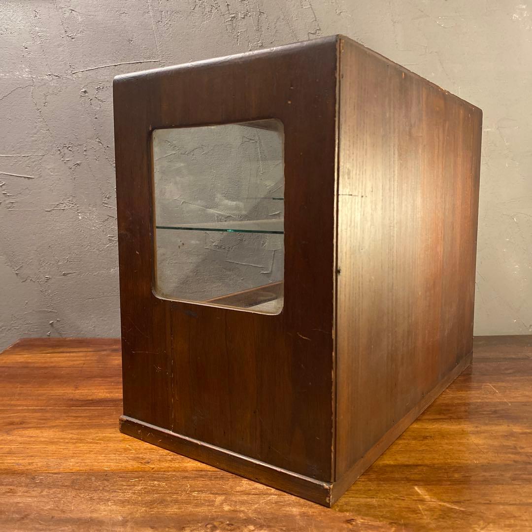 昭和レトロ ショーケース 飾り棚 小引き出し 和家具 インテリア 什器