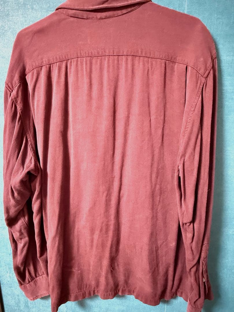 OLD STUSSY 黒タグ　レーヨンシャツ　USA製　ヴィンテージ　古着