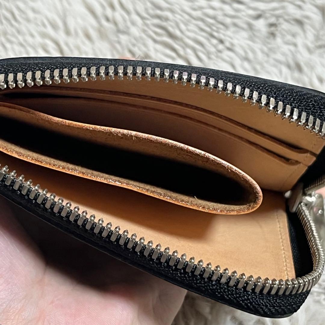 Hender Scheme L purse 黒 二つ折り財布