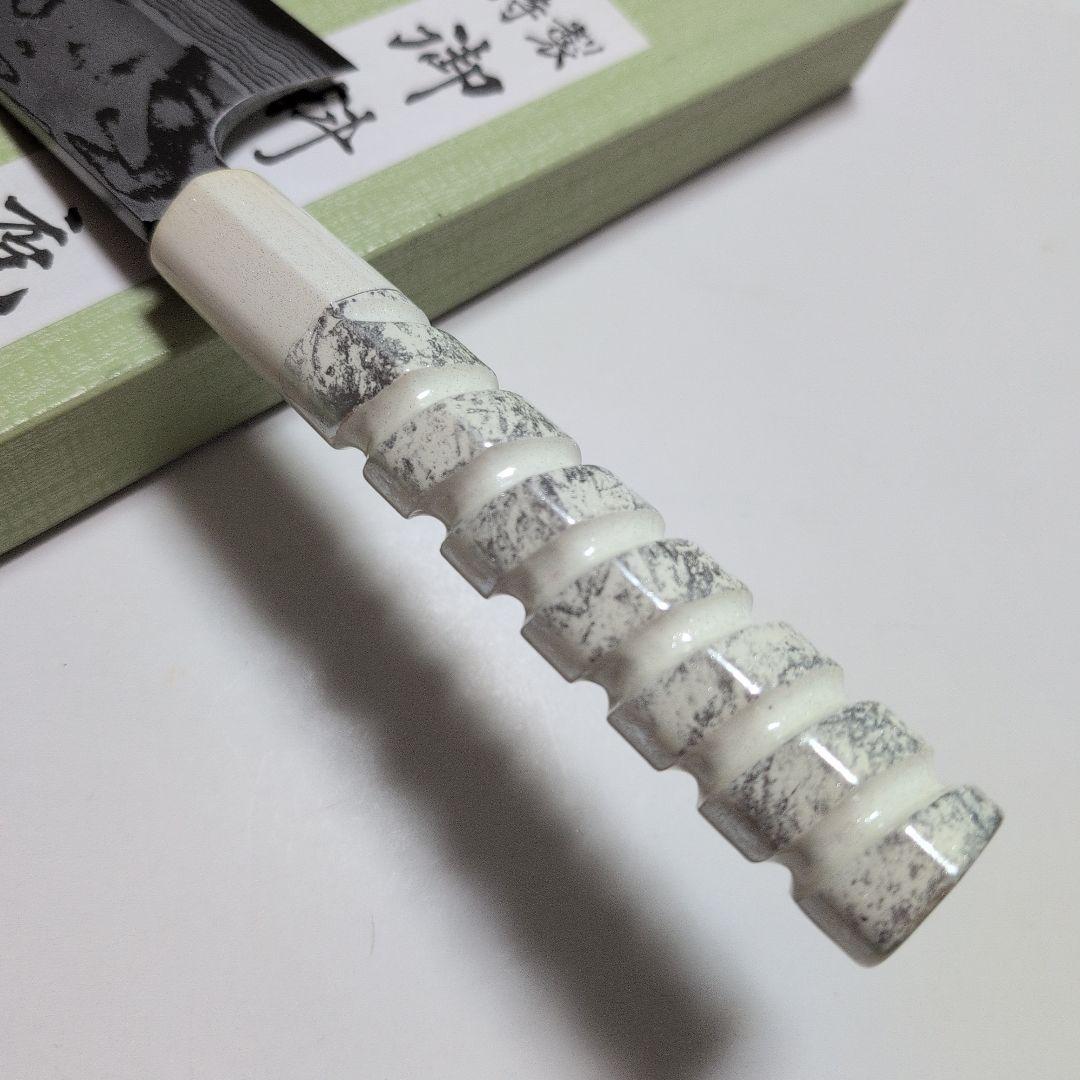 片刃包丁　角型薄刃　北岡英雄作