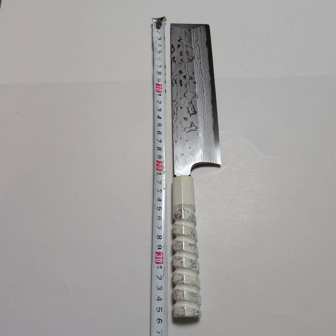 片刃包丁　角型薄刃　北岡英雄作