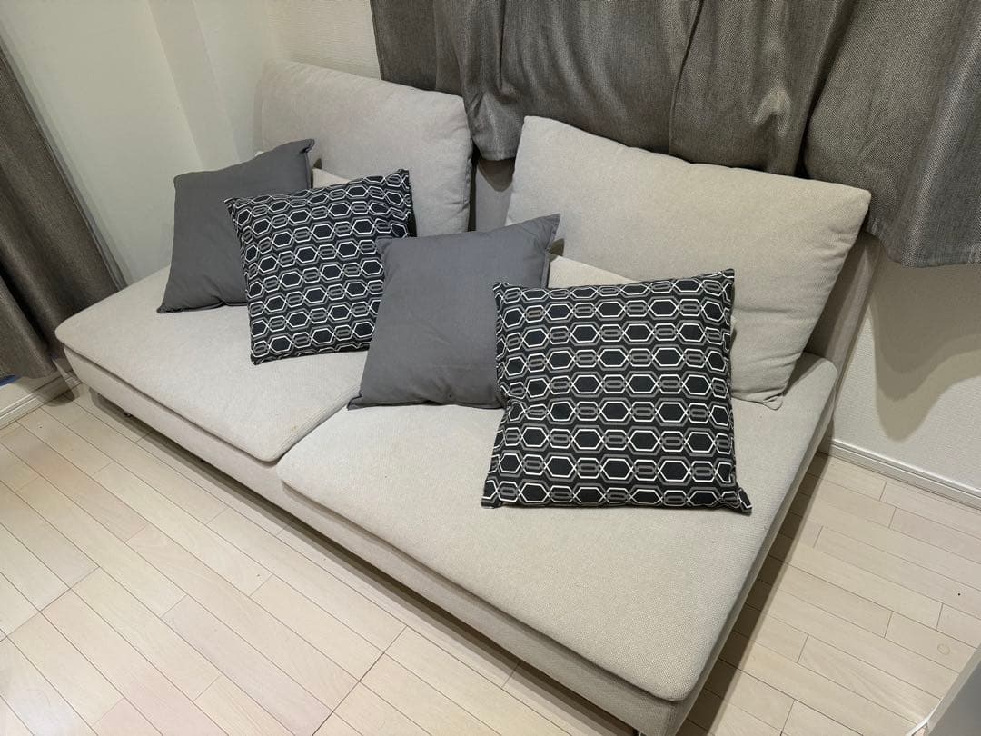 SÖDERHAMN ソーデルハムン 3人掛け用 カバー ベージュ