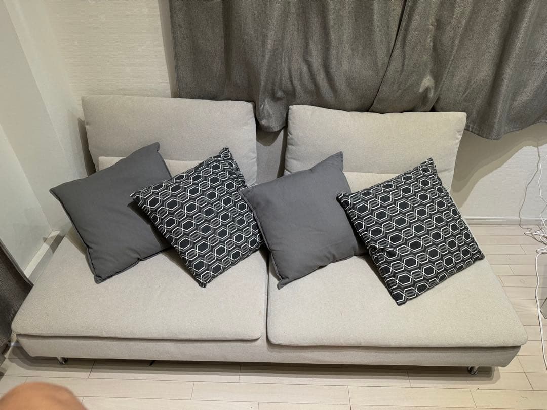 SÖDERHAMN ソーデルハムン 3人掛け用 カバー ベージュ