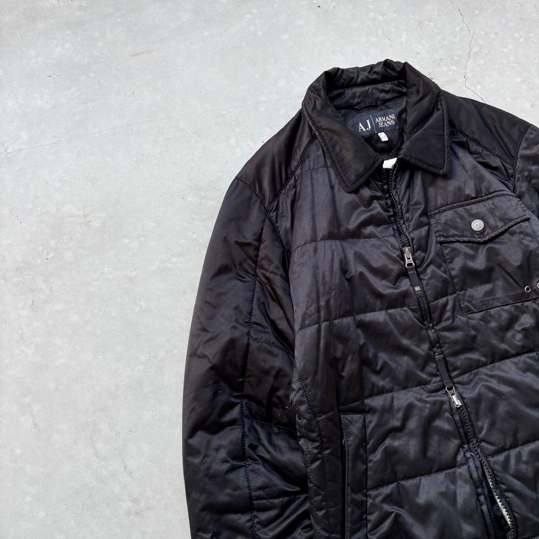 90s ARMANI JEANS 中綿　ボンバージャケット　archive 短丈