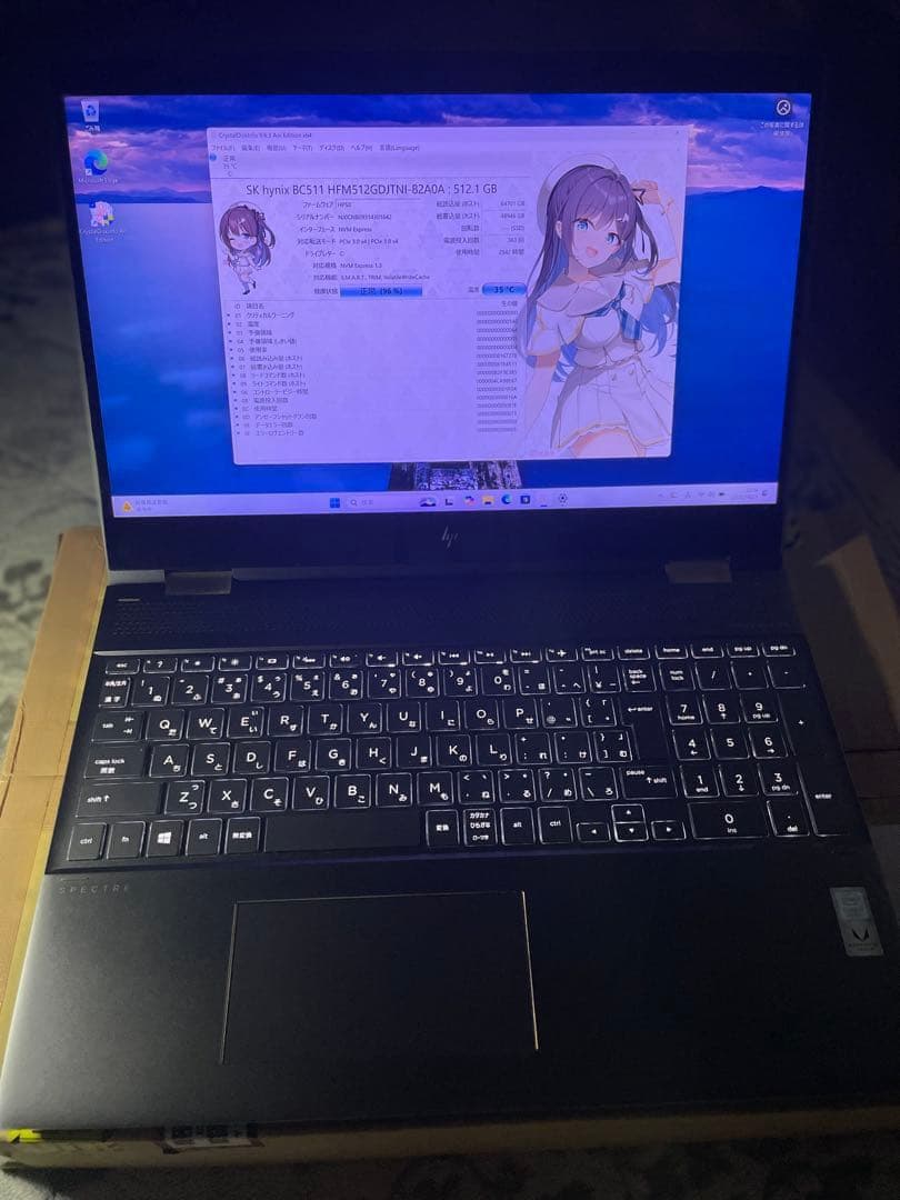 HP SPECTRE X360 4K タッチi7 8th/16GB/RADEON