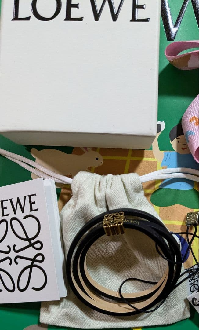 【ふじちゃん】LOEWE アナグラム ツイスト ブレスレット