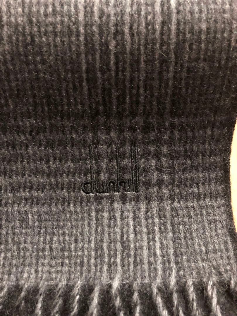 ダンヒル dunhill カシミヤ マフラー ストール チェック柄　極美品