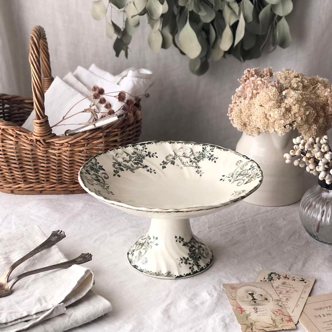 時の色香が美しいコンポティエ　エミールブルジョワ　フランスアンティーク