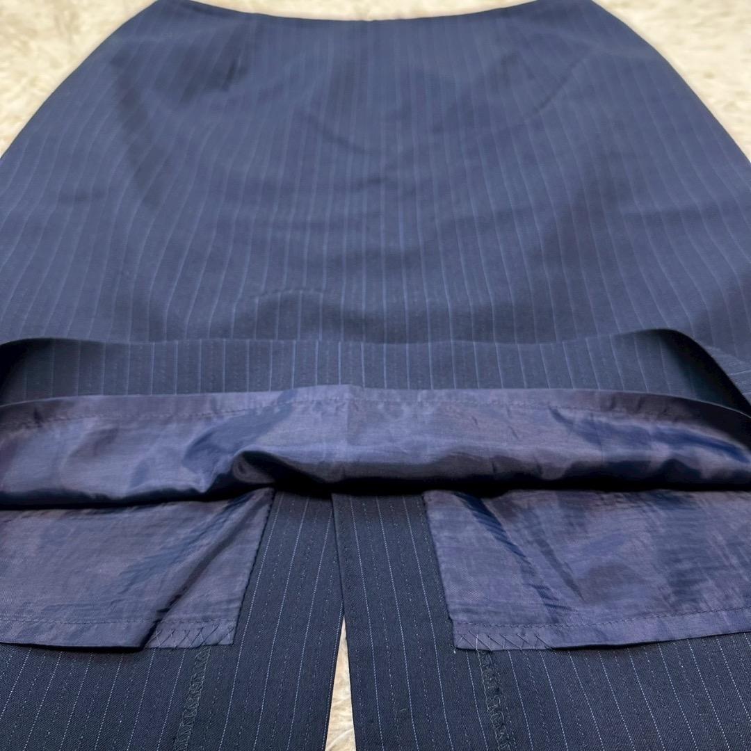 オリヒカ RHYME 洗える ノーカラー 3ピーススーツ Lサイズ ネイビー