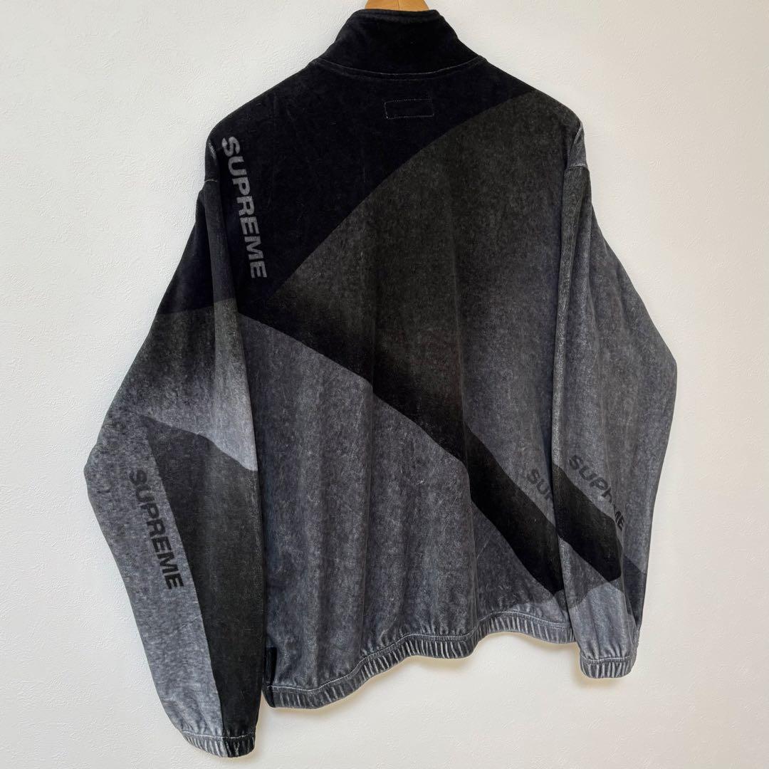 【希少】Supreme Geo Velour Track Jacket M 黒