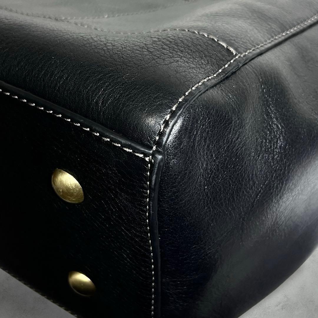 美品✨MORAL CODE オールレザー ビジネス トートバック