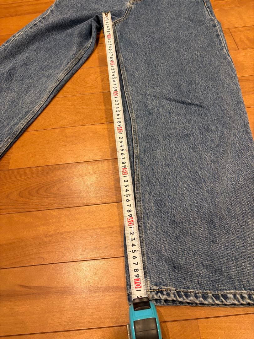 na.eデニムWide Loose Jeans _Deep Blue
