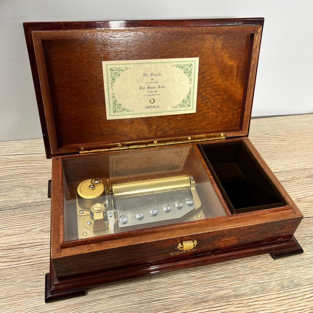 ORPHEUS 木製オルゴール SANKYO マホガニー オルフェウス C99
