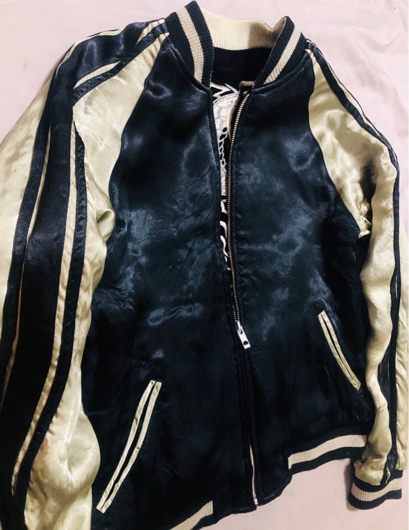 90s ２面用 別珍 Japan 龍日本限定 スカジャン レーヨンvintage