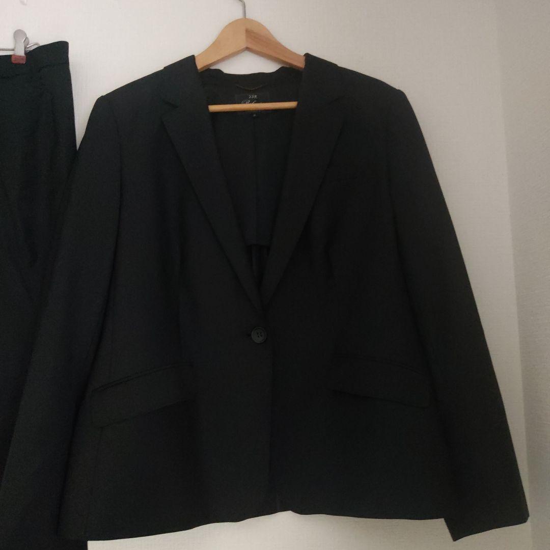 美品23区 スーツ　セットアップ　パンツ　ブラック　黒　50 48ウール大きい