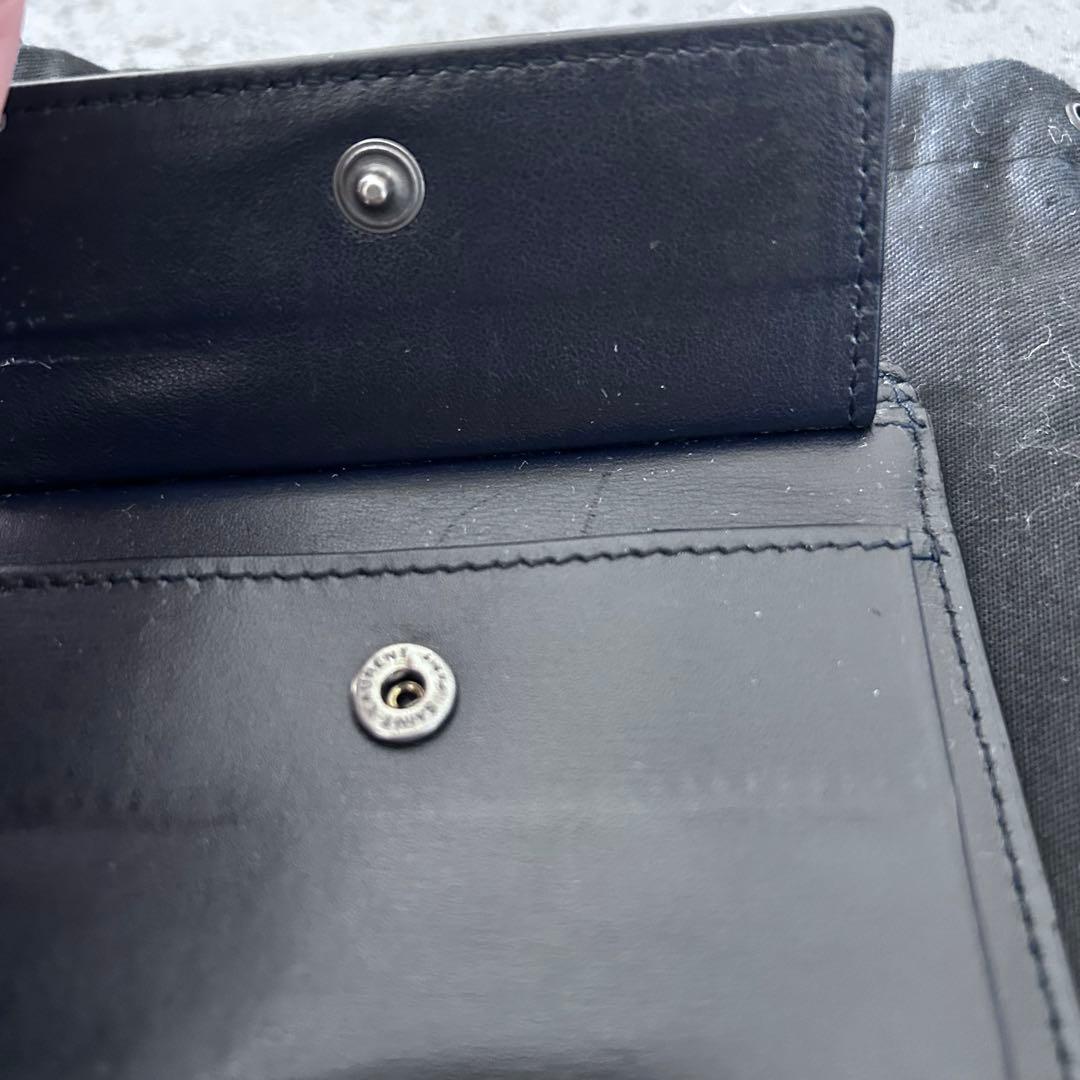 SAINT LAURENT ミッドナイトブルー二つ折り財布