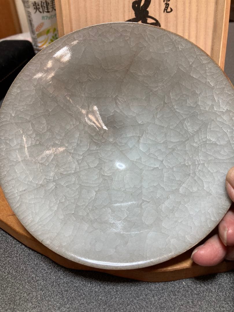 清水焼　壺屋いかい　白瓷良法作抹茶腕