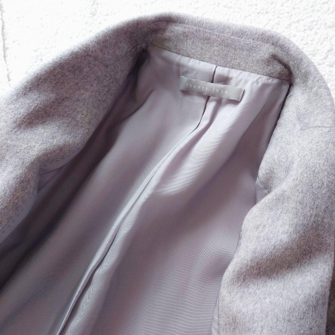 theory luxe ウールチェスターコート　Lサイズ グレー