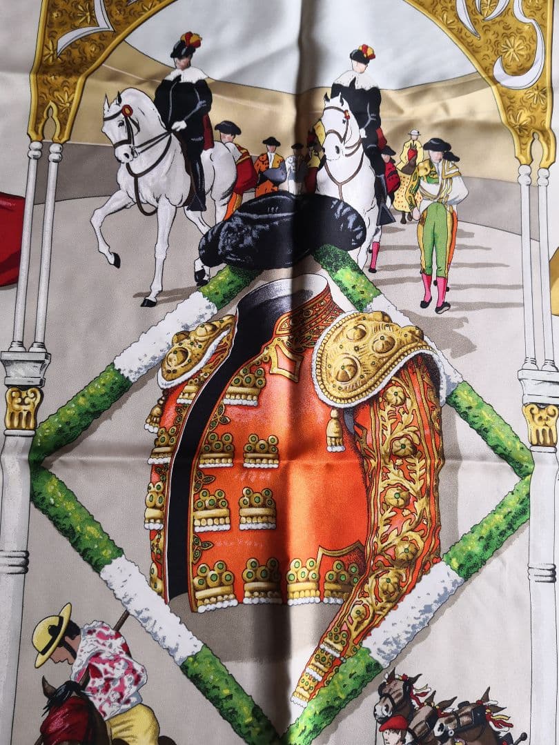 エルメス　HERMES　スカーフ　カレ90　闘牛士