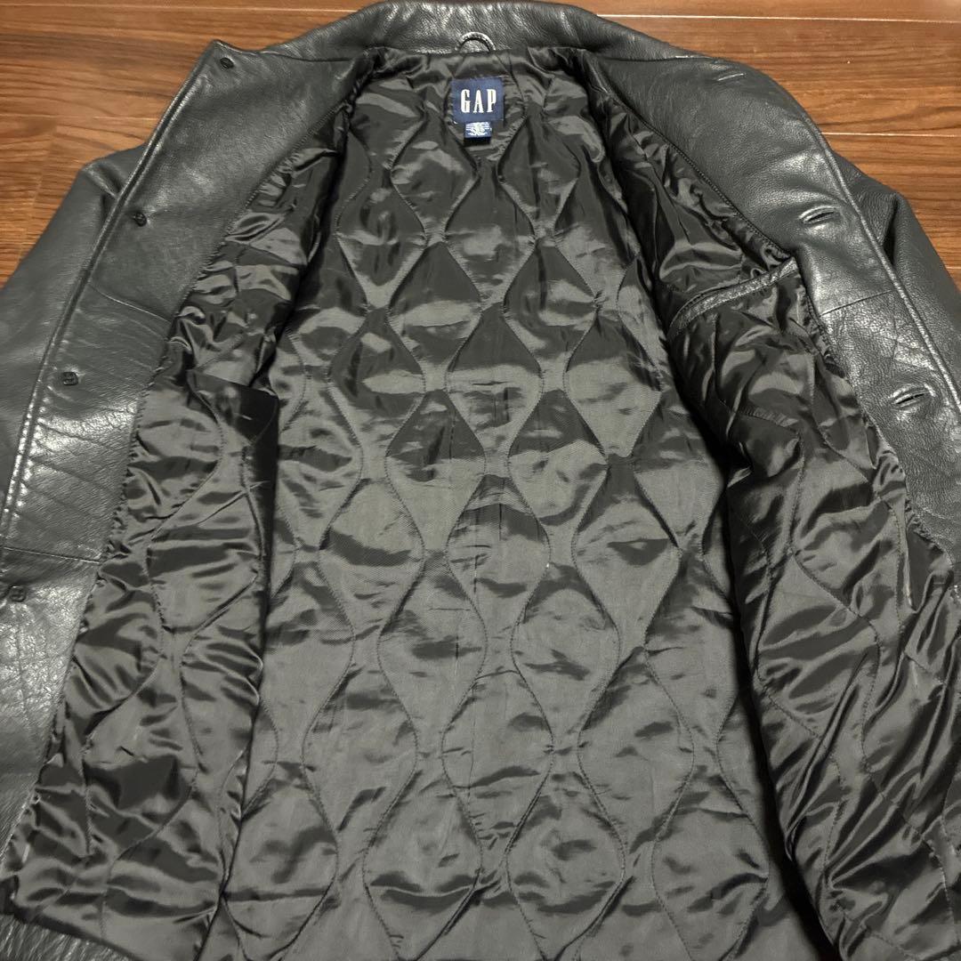 美品　希少　OLD GAP レザー カーコート ブラック L