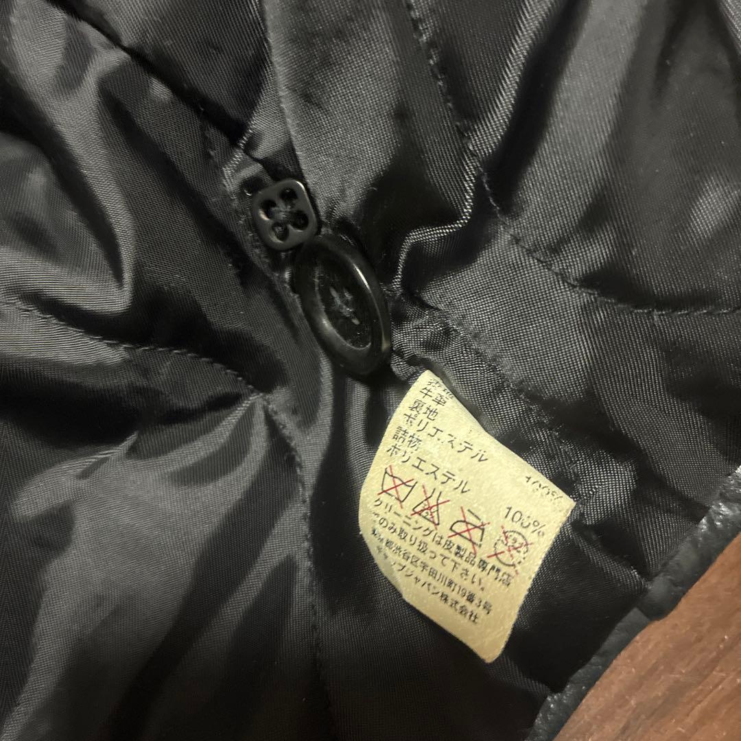 美品　希少　OLD GAP レザー カーコート ブラック L