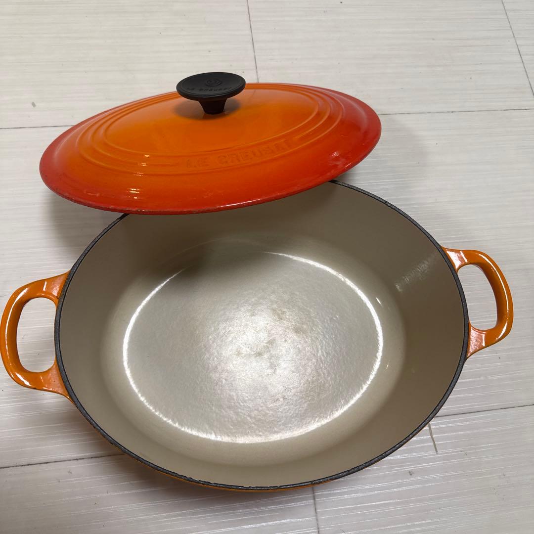 LE CREUSET 鋳鉄鍋 27cm オレンジ