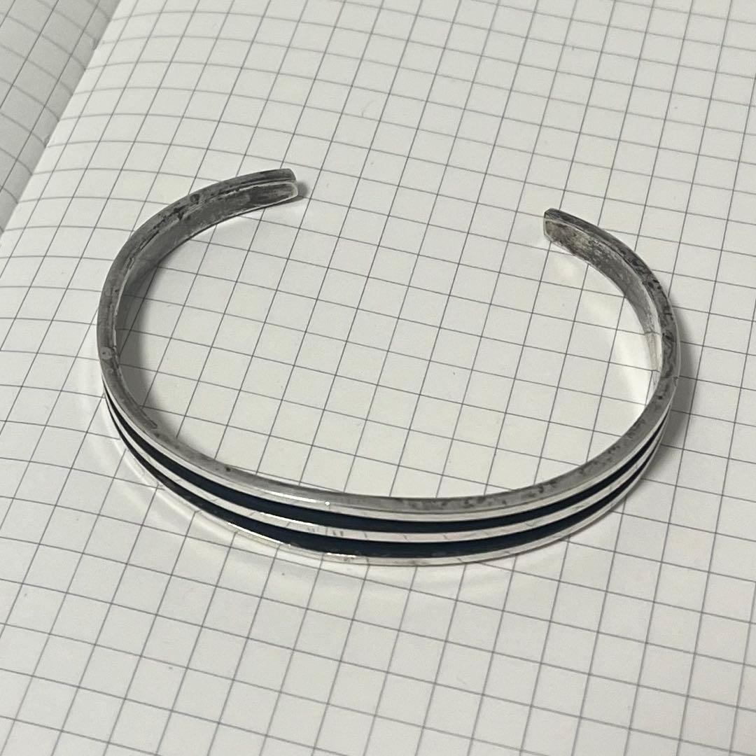 TOM HAWK シルバーバングル 925 STERLING 3ライン ナバホ