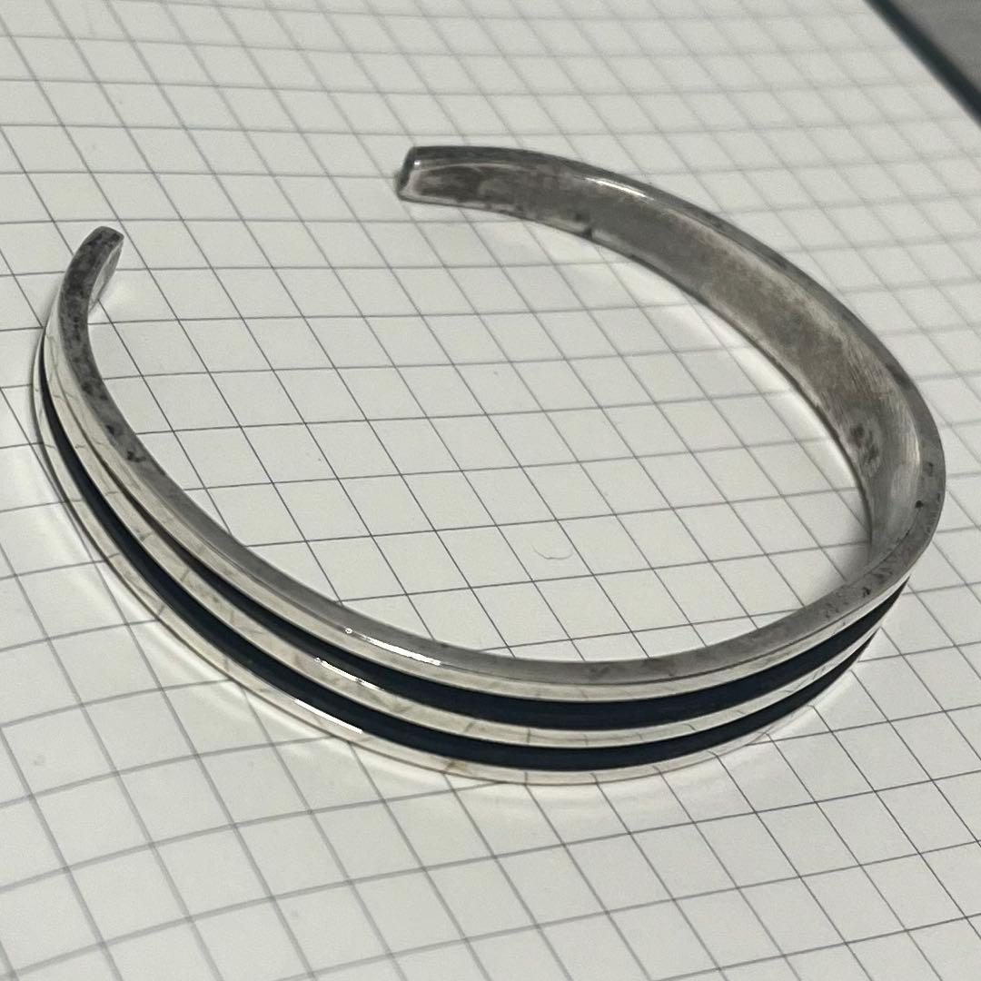 TOM HAWK シルバーバングル 925 STERLING 3ライン ナバホ