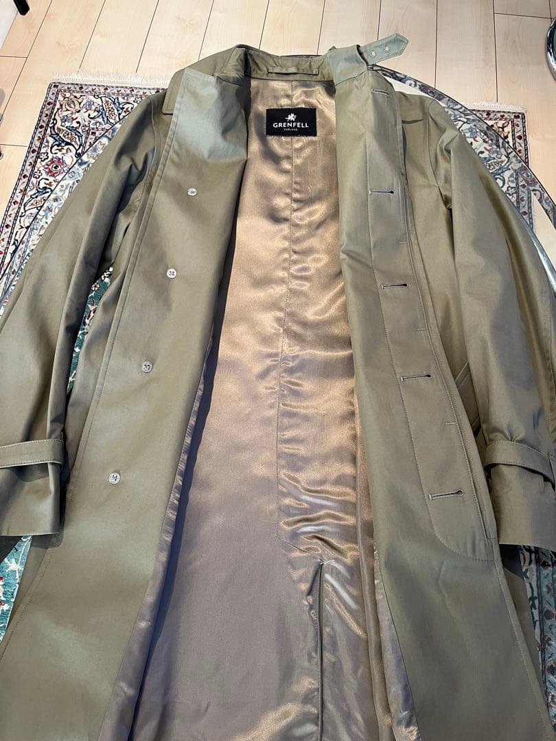 GRANDELL コート　36 グレンフェル ステンカラー バルマカーン
