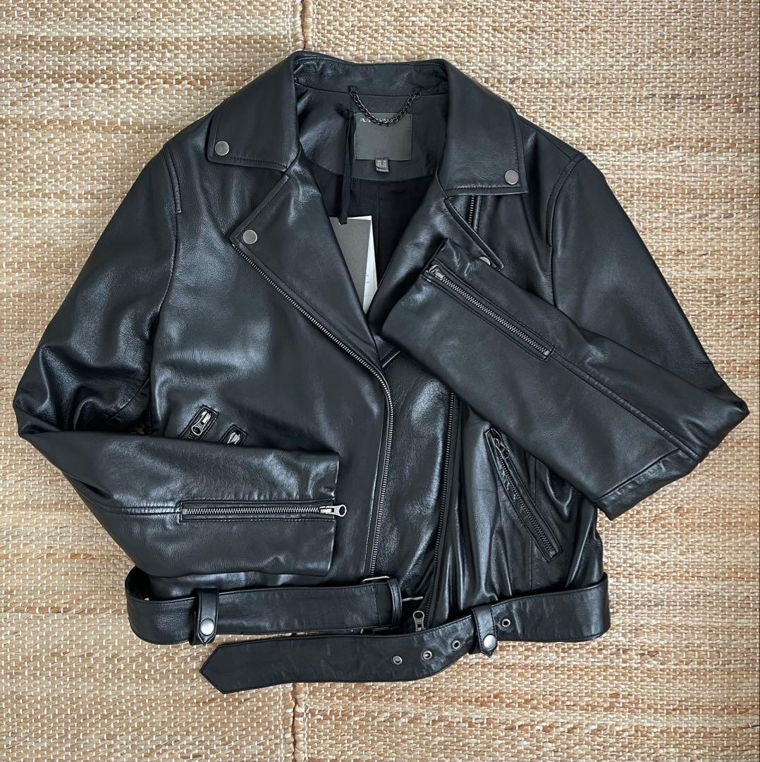 MUUBAA ムーバー　ブラックレザーライダースジャケット　XL XXL