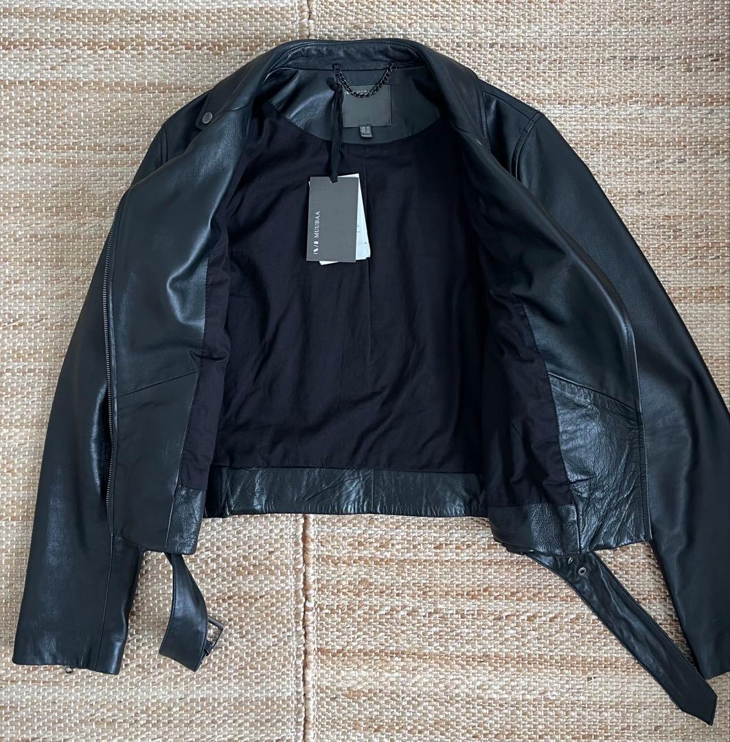 MUUBAA ムーバー　ブラックレザーライダースジャケット　XL XXL