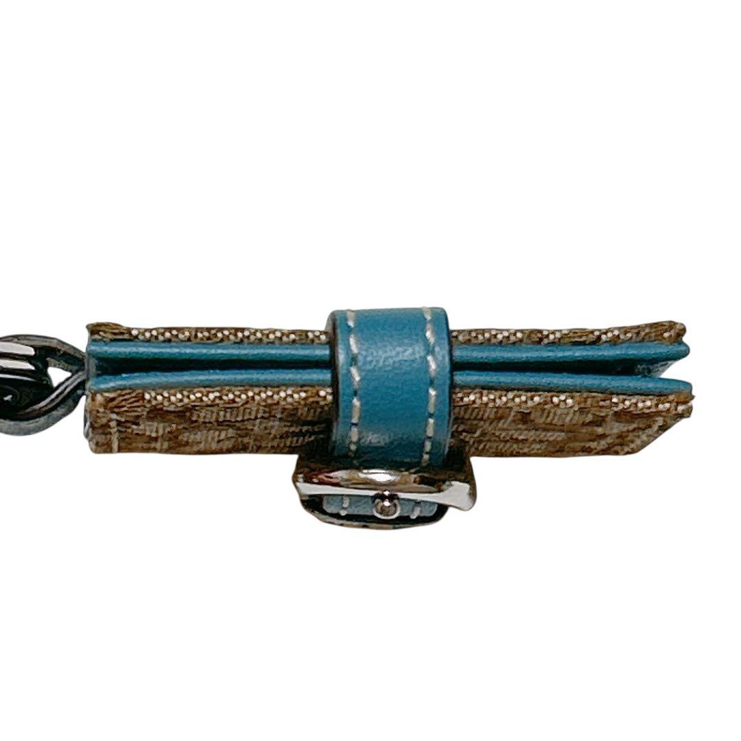 1月14日まで★美品COACH チャーム 2点セット ハート レザー ブルー