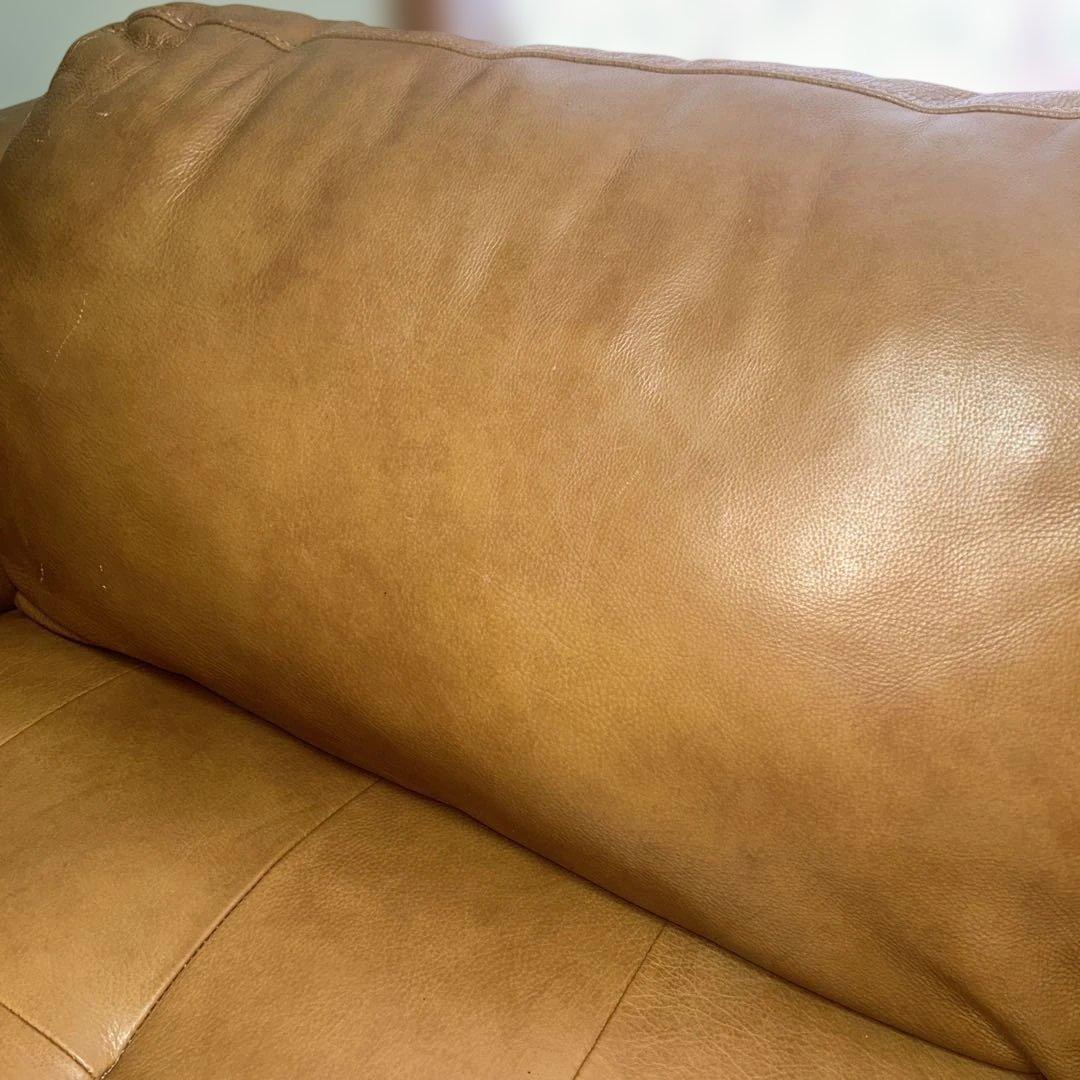 ⭐︎本牛革2シーターキャメルソファ⭐︎