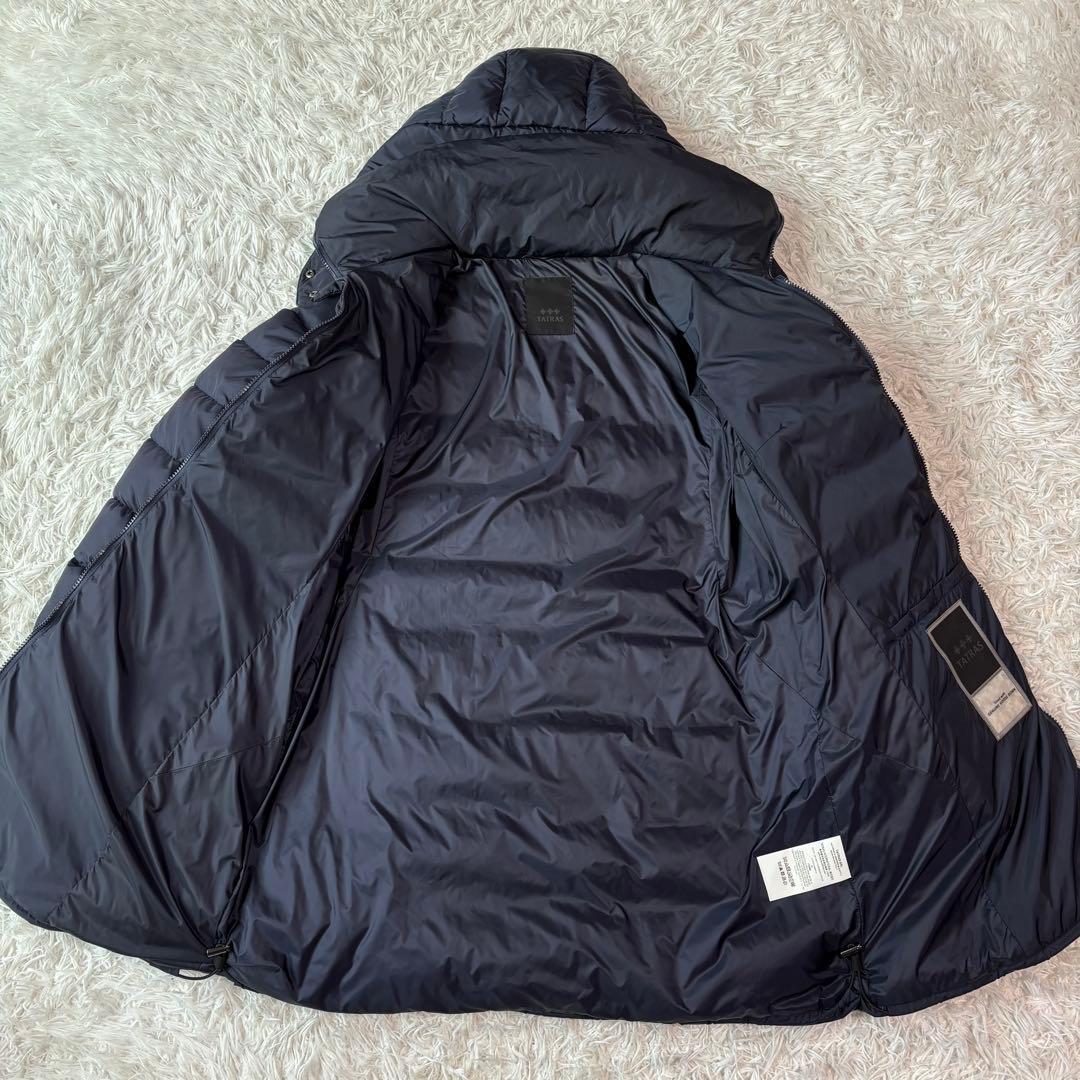 未使用級XXL✨タトラス ダウンコート ポリテアマ 2way ロング丈 ネイビー