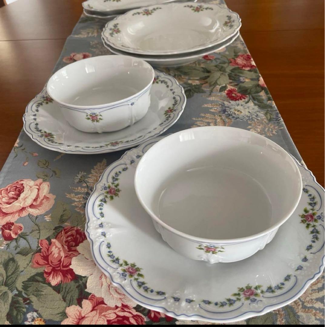 フッチェンロイター　12点　イザベル　カップ　プレート　スープ　サラダ　皿