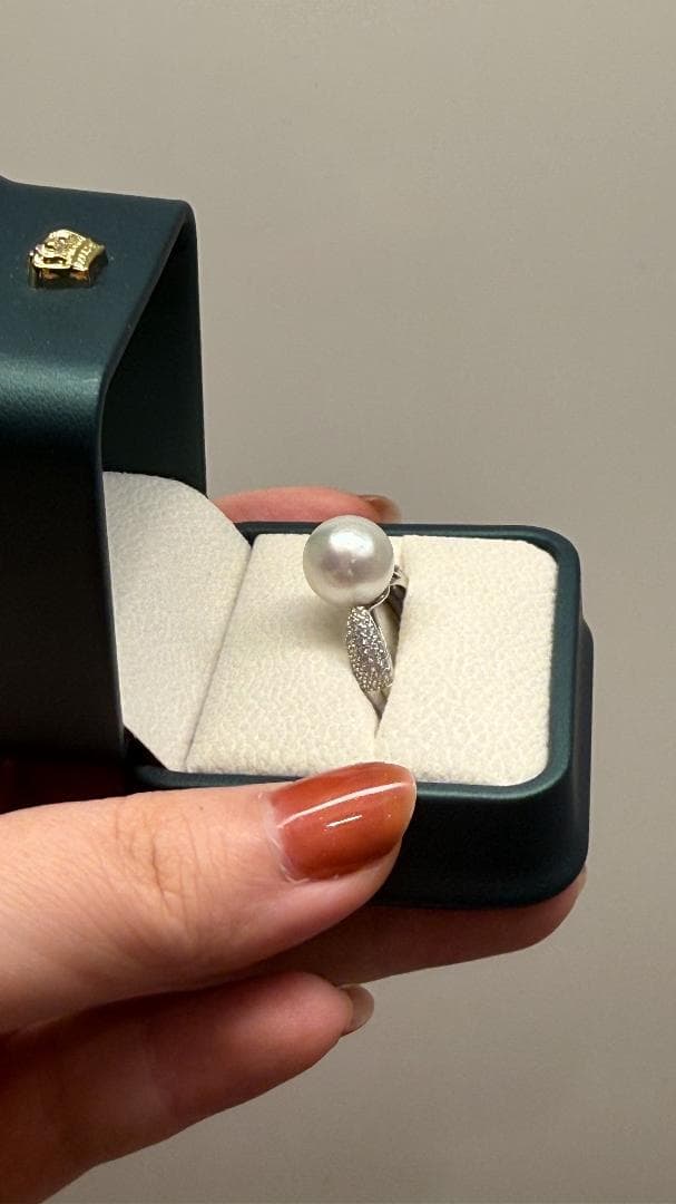 ✨レベル6達成✨南洋白蝶真珠 11mm 正円 リング S925 シルキーホワイト