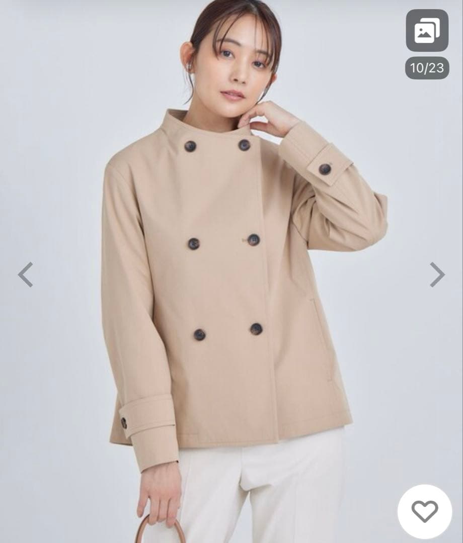 組曲　ショートトレンチ　極美品