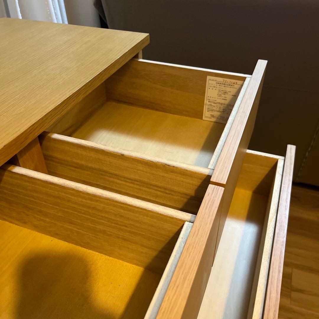 ⭐️美品⭐️廃盤希少⭐️無印⭐️脚付き⭐️チェスト４段・ワイド・オーク材