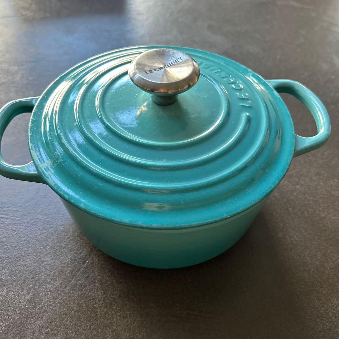 LE CREUSET ターコイズ 両手鍋 18cm