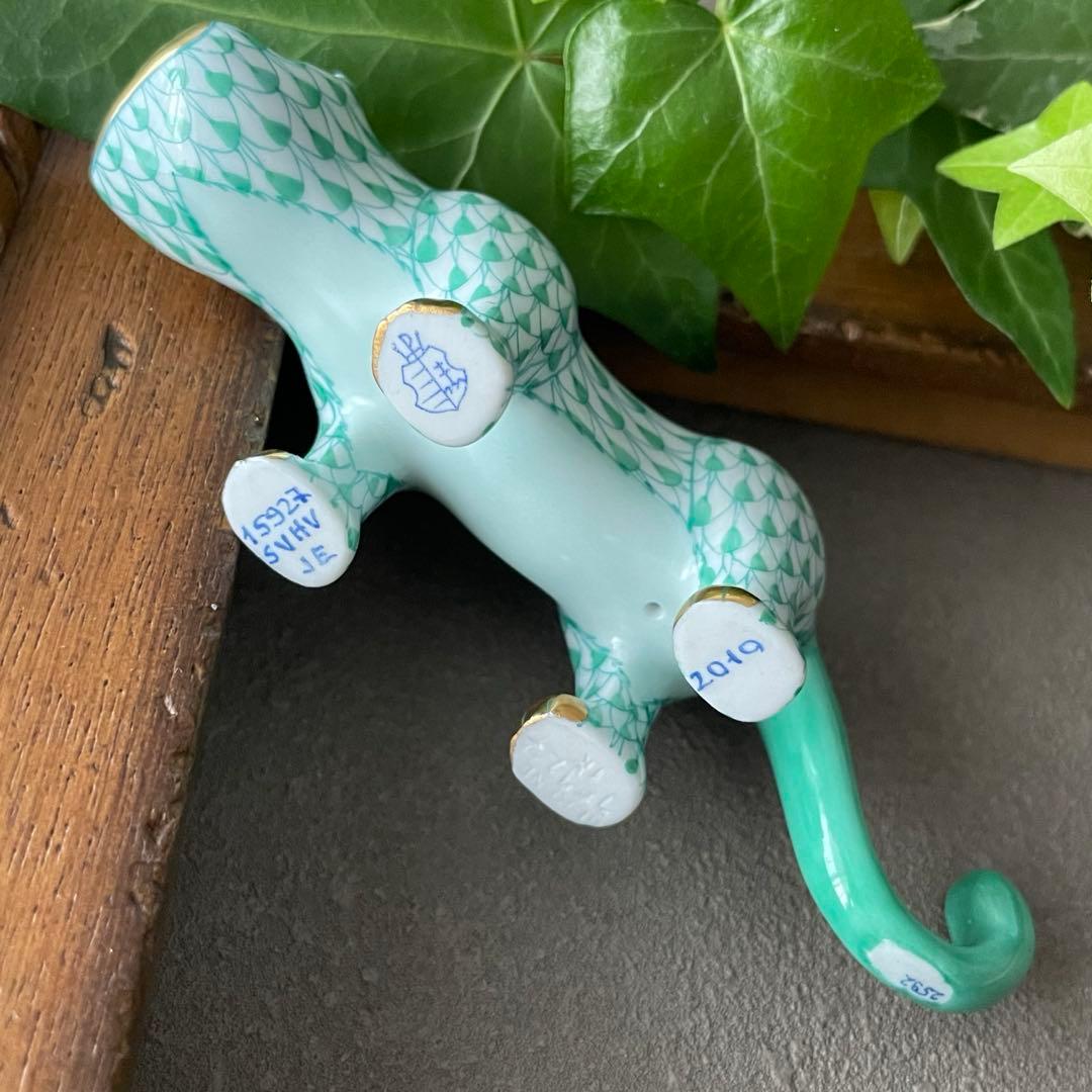 HEREND ゾディアック　十二支フィギュリン　グリーン　2010年