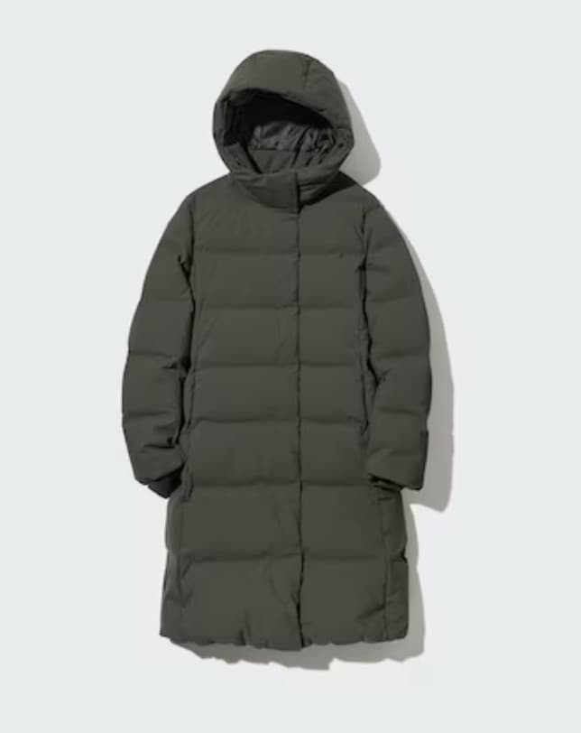 UNIQLO シームレスダウンロングコート カーキ XLサイズ