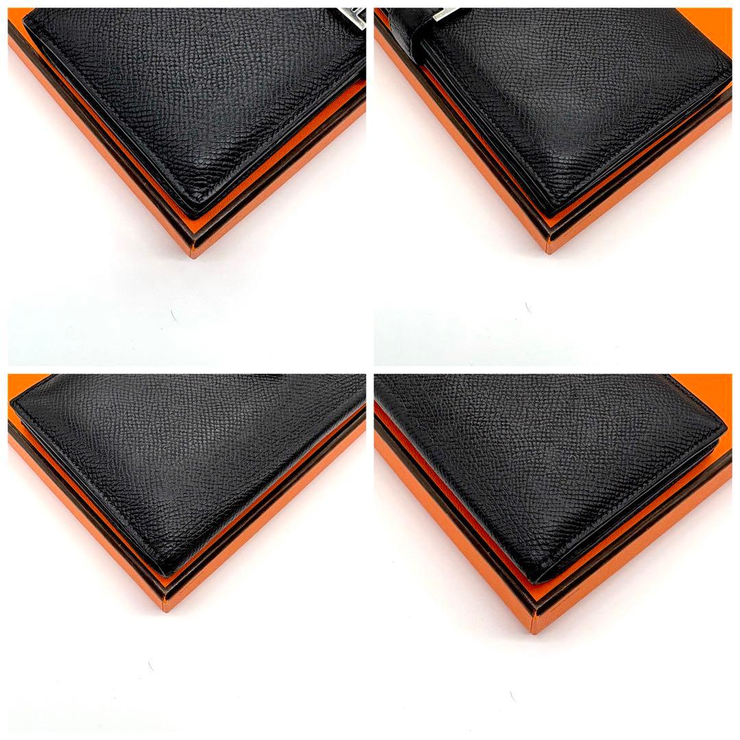 超人気✨ HERMES エルメス ベアンスフレ ブラック ノワール　長財布