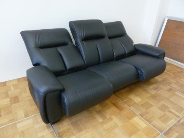冨士ファニチア 3人掛け リクライニングソファ W2040×D750×970mm