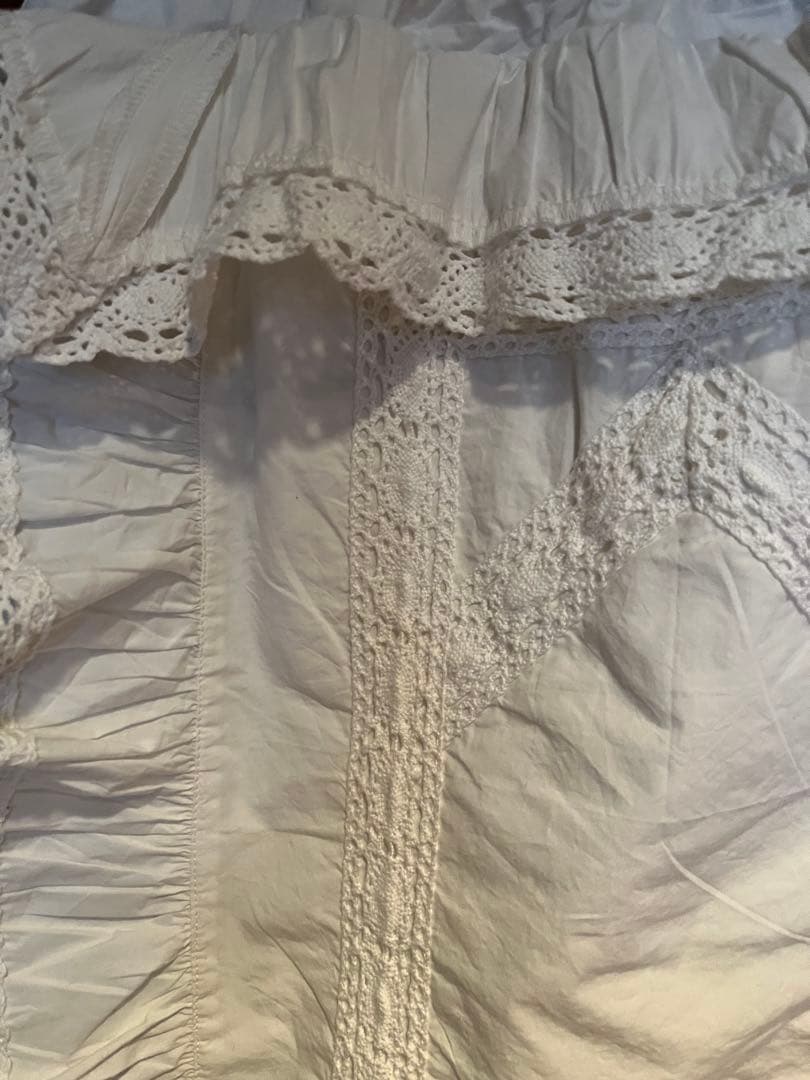 Crinkle crinkle crinkle白 レーススカート 美品